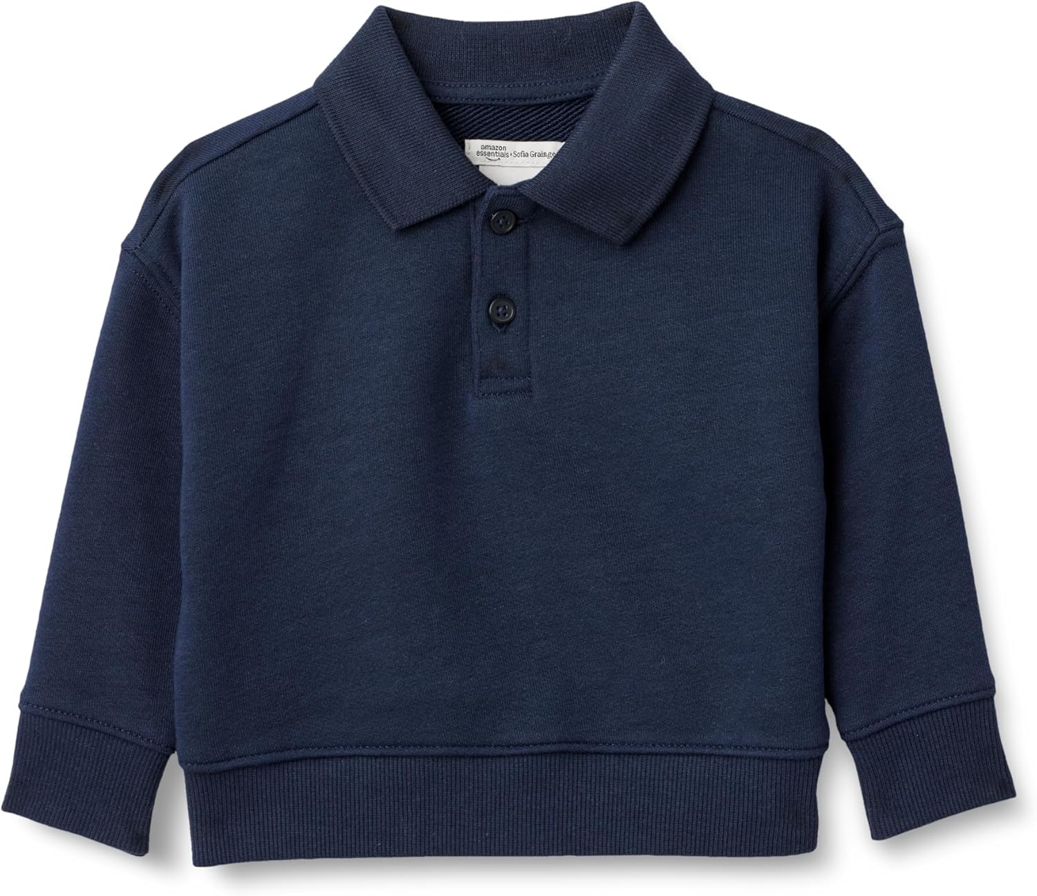 Detalle de Amazon Essentials x Sofia Grainge Babies, Toddlers and Boys' French Terry Polo Sweatshirt