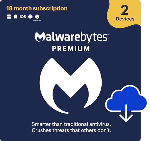 Imagen de Malwarebytes Premium for 2 Devices – 18 Months, Activation Code by Email en OfertitasTOP