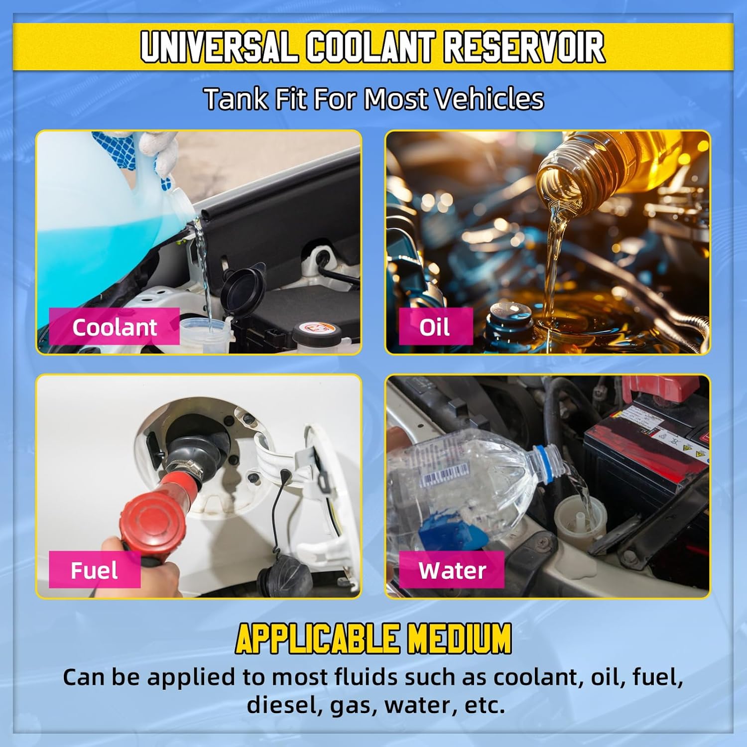 Detalle de LUTIFIX coolant overflow tank 2L expansion