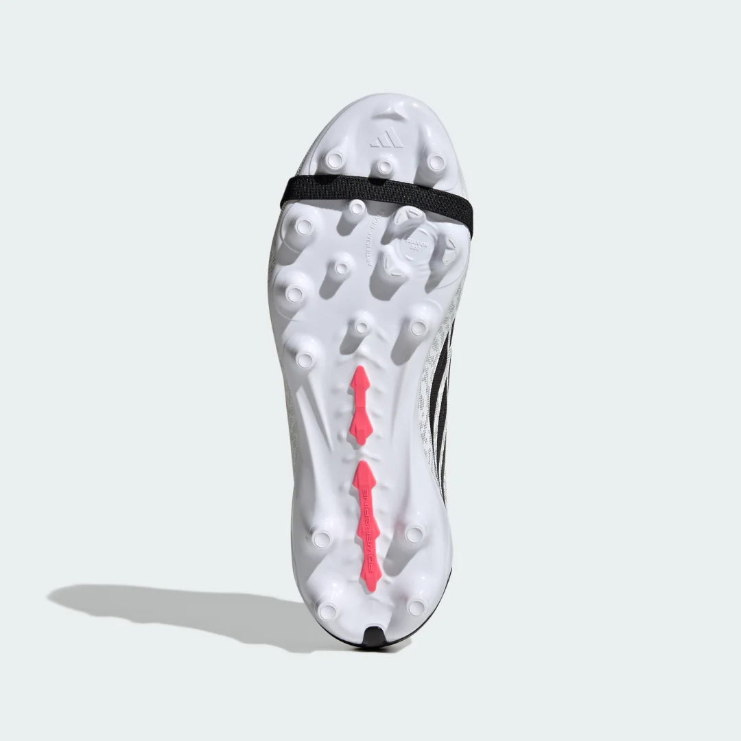 Detalle 2 de Adidas Predator League: bota de fútbol con lengüeta plegable para césped artificial (blanco)