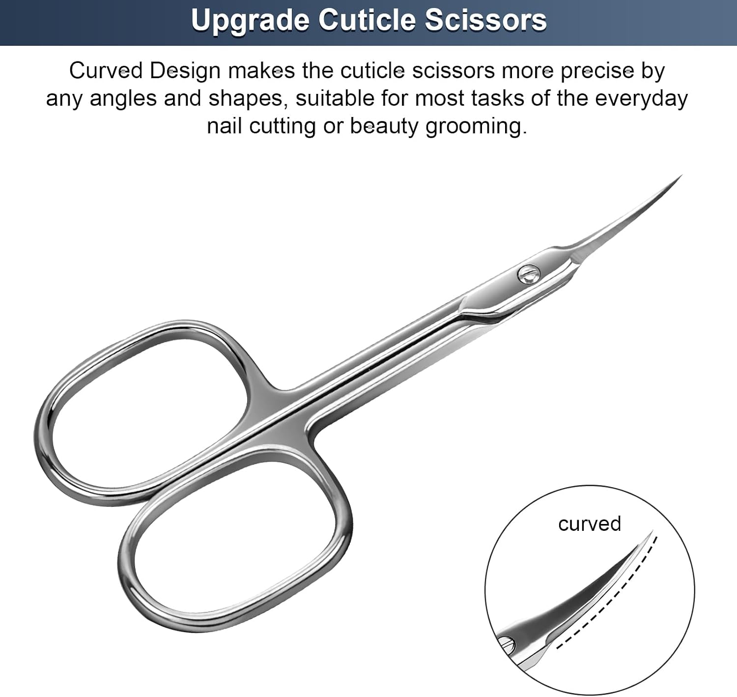 Detalle 2 de CGBE Cuticle Scissors Extra Fine Curved Blade