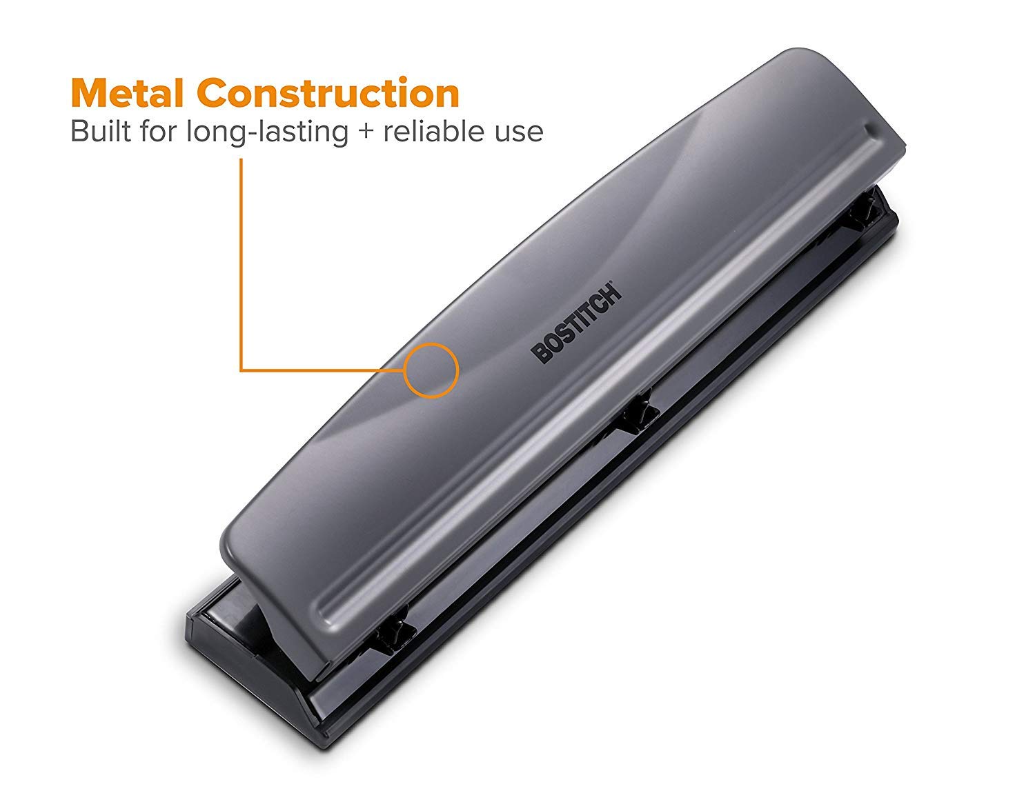Thumbnail 2 de Bostitch 3-Hole Punch, 12-Sheet Capacity