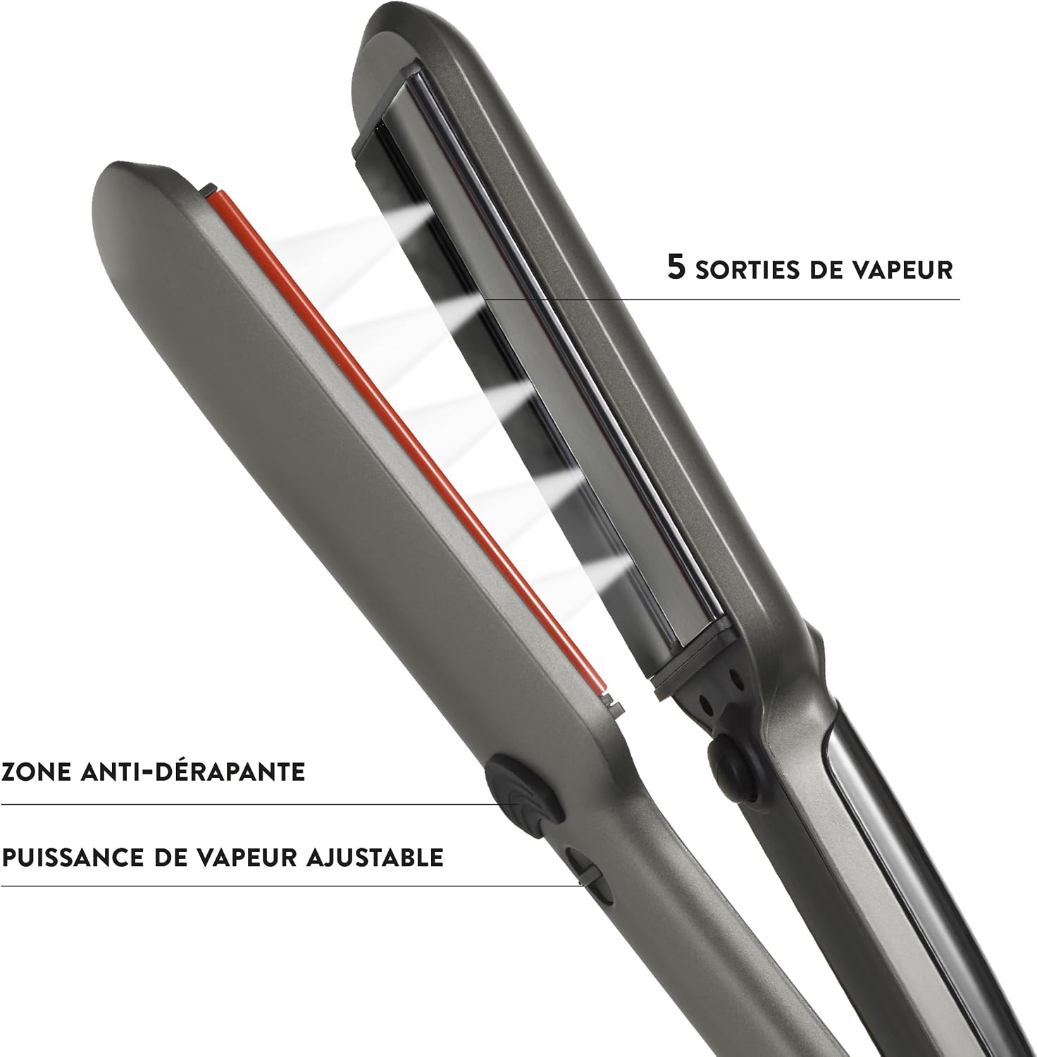 Thumbnail 5 de Jean Louis David Lisseur infrarouge + vapore STEAM PROTECT – 235°C max, 50W