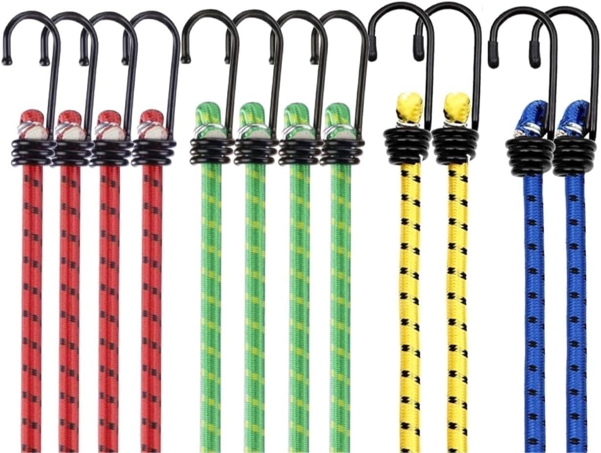 Detalle de 10 tensores correas elásticas multiusos 88 cm