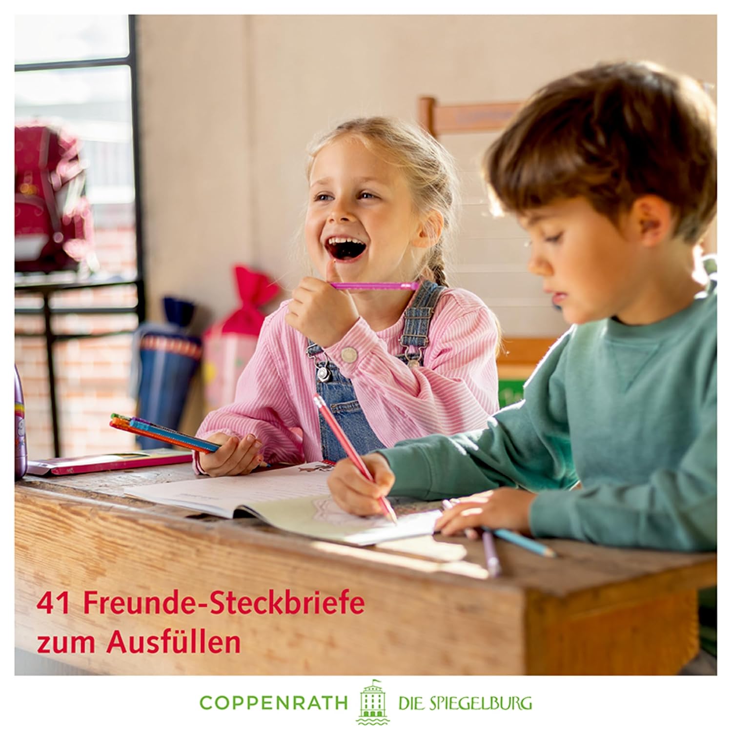 Detalle 2 de Coppenrath Freundebuch: Meine Schulfreunde - School is fun – księga przyjaciół szkolnych