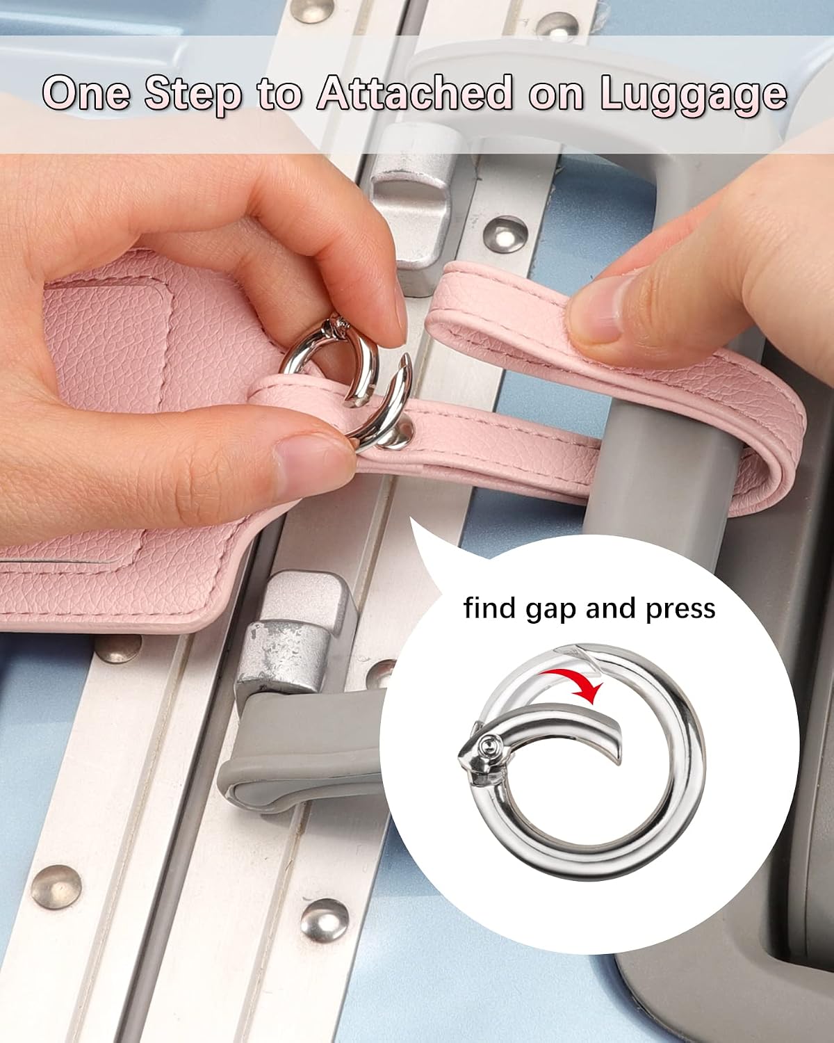 Thumbnail 4 de Teskyer 3 Pack Luggage Tags 2.7 x 4.2 in