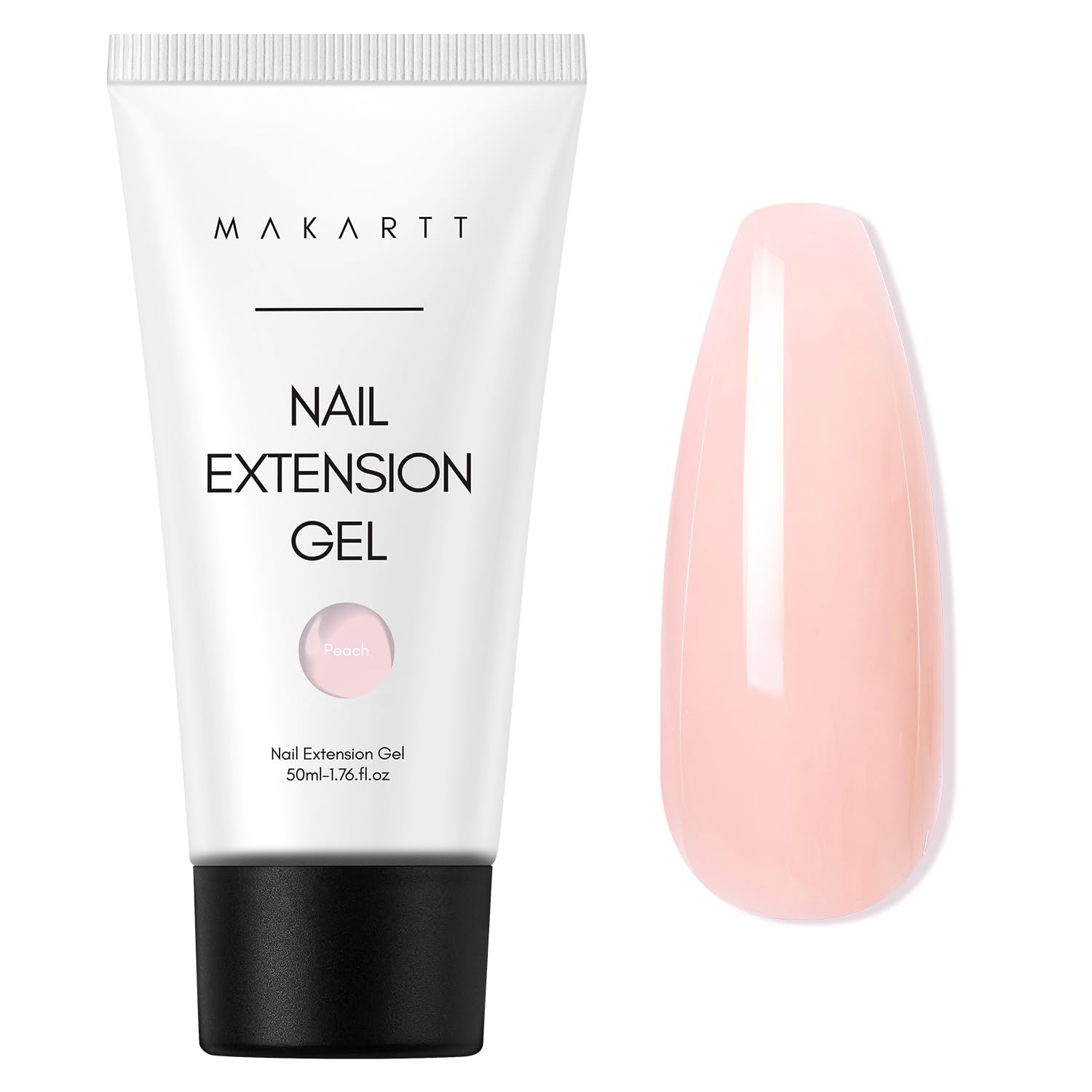Detalle de Makartt Poly Nail Extension Gel Peach – Aufbaugel für Nagelverlängerung und Nagelstärkung (50 ml)