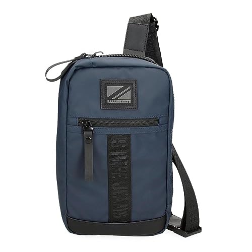 Detalle de Pepe Jeans Hoxton Bandolera azul 14x25x6 cms