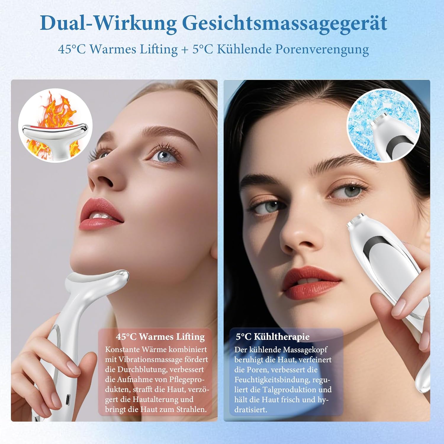 Detalle 2 de Gesichtsmassagegerät Gegen Falten EMS – 7LED