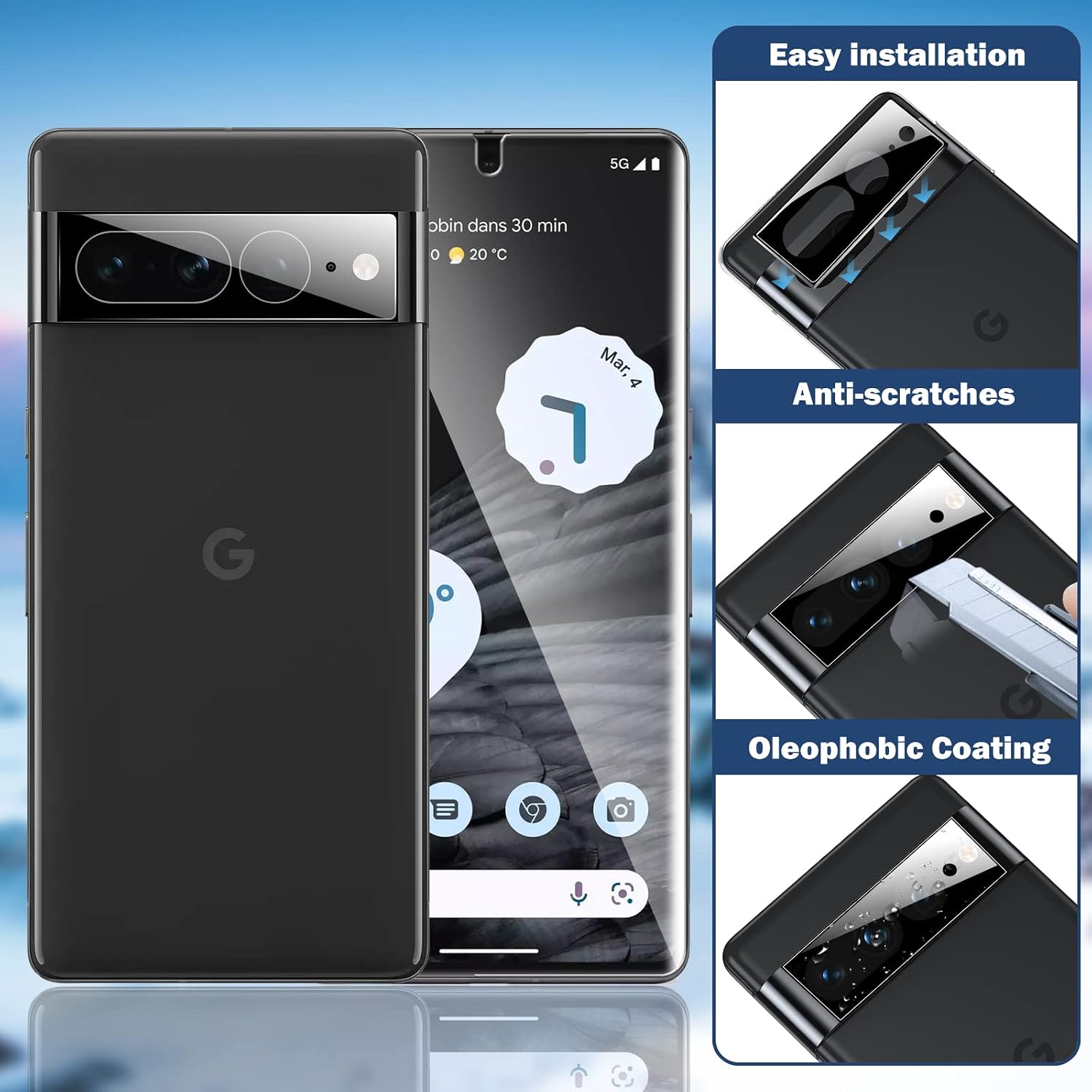 Thumbnail 4 de LK Google Pixel 7 Pro Screen Protector Kit with TPU Film and Lens Protectors