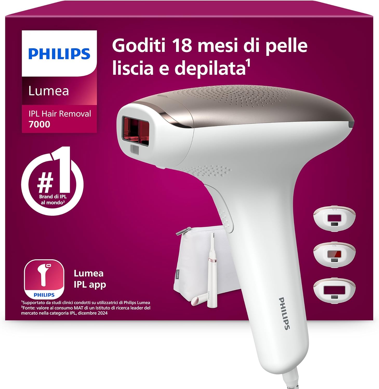 Detalle de Philips Lumea 7000 Series BRI923/00 epilazione IPL 12 mesi