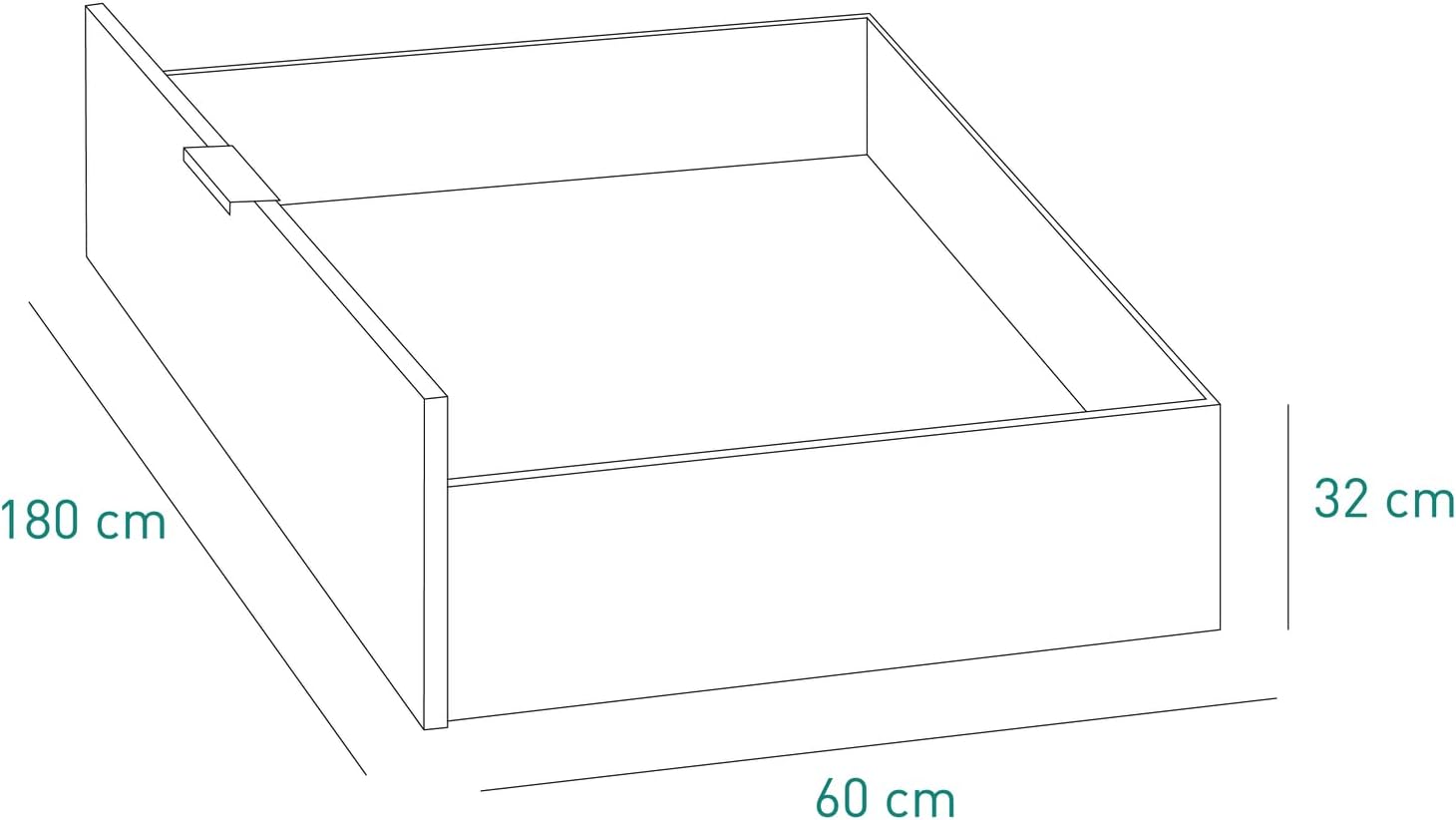 Detalle 2 de Composad Cassettone per Letto MUNDI LT0360-LT0361-LT0778 — 180x32x60 cm, Bianco Laccato