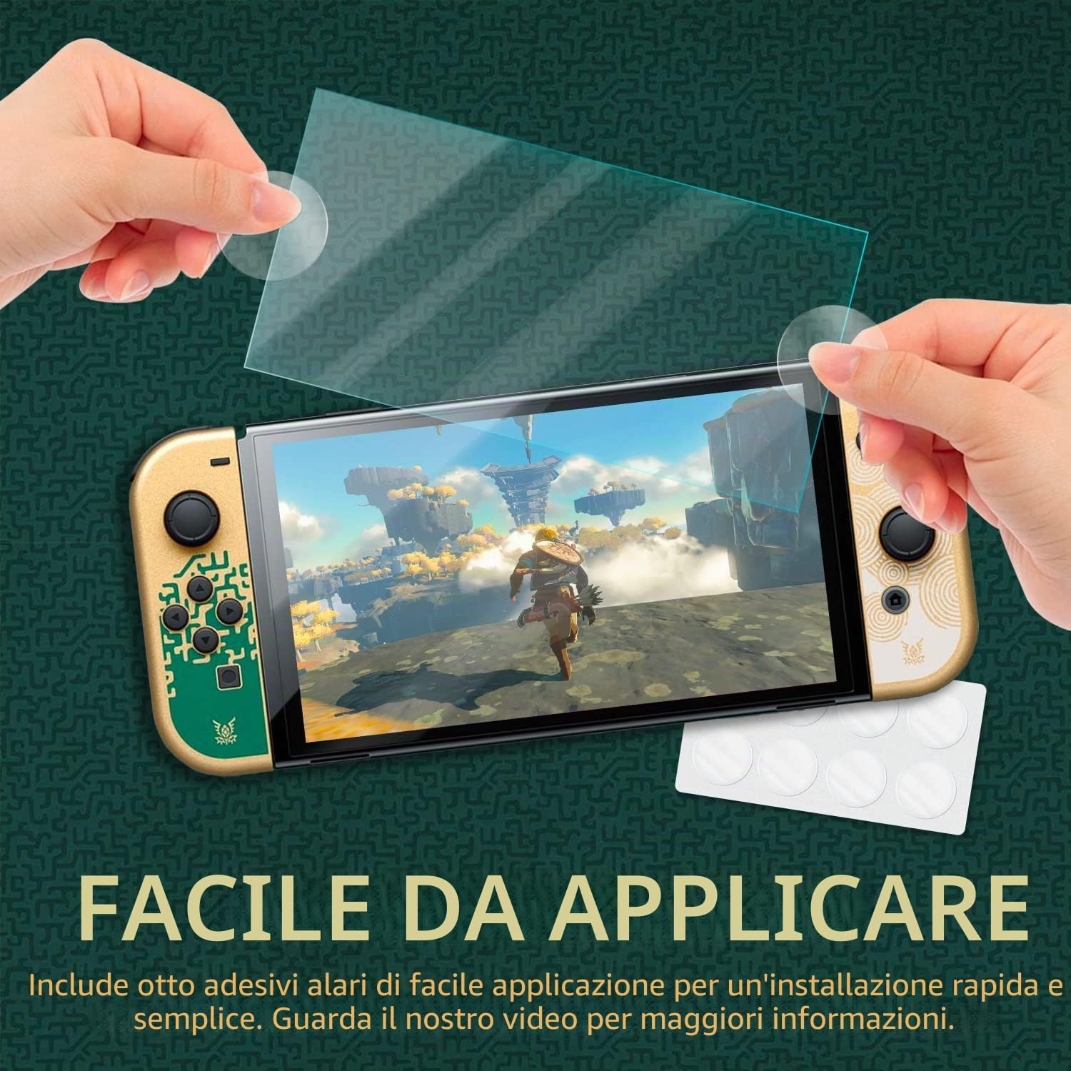 Thumbnail 3 de Orzly protezioni schermo Nintendo Switch OLED 4pz