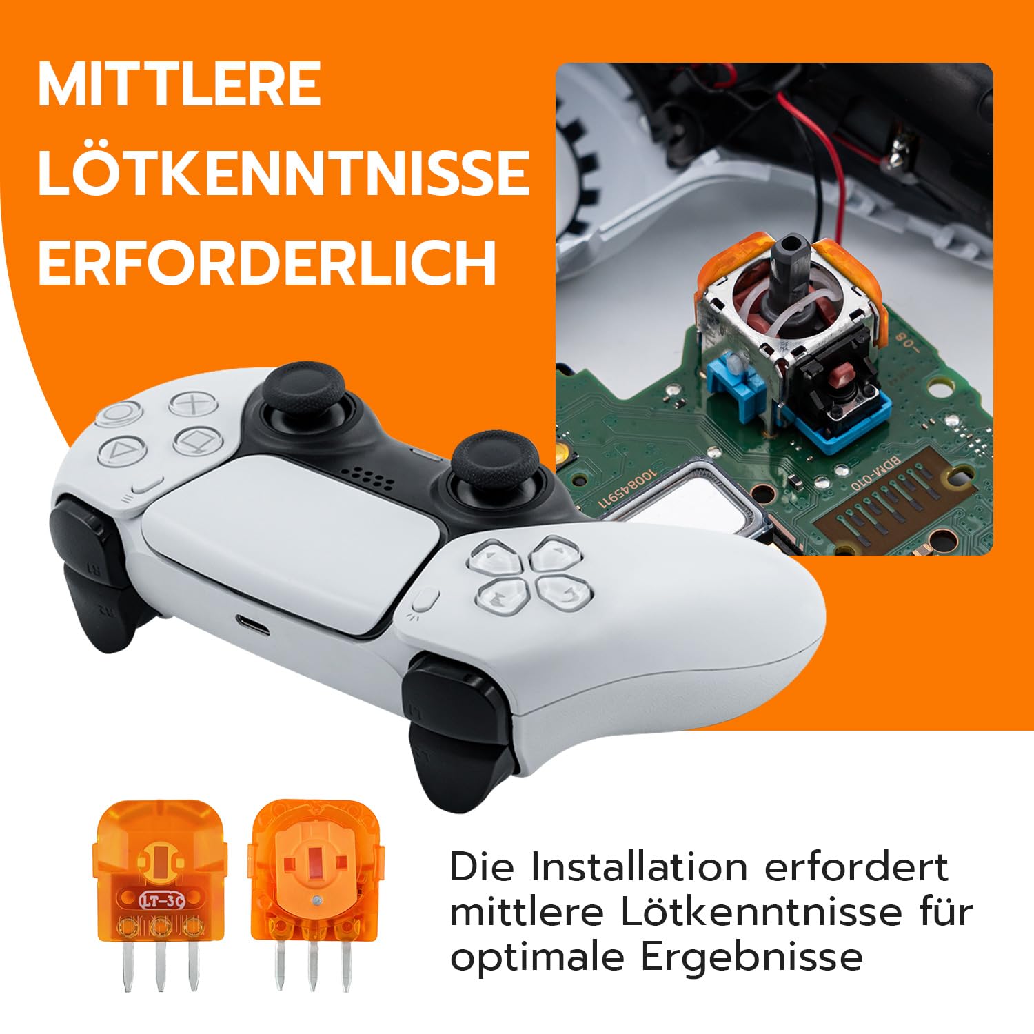 Thumbnail 6 de Mcbazel TMR Elektromagnetischer Trimmer Potentiometer Sensor für PS5 Controller – ALPS-Kompatibilität