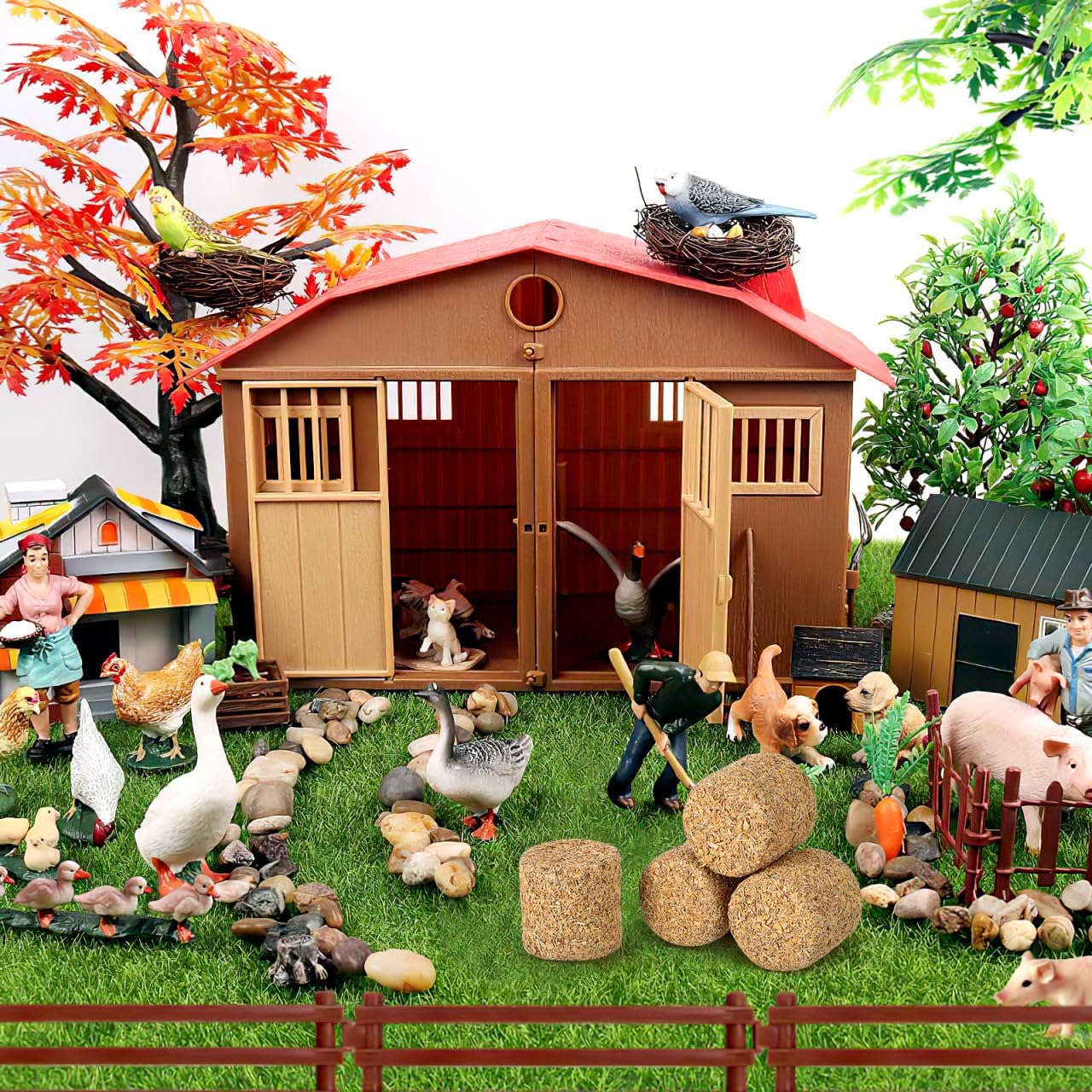 Thumbnail 3 de DEARMAMY Miniatur Heuballen Modell (12 Stück) für Puppenhaus & Herbst-Deko