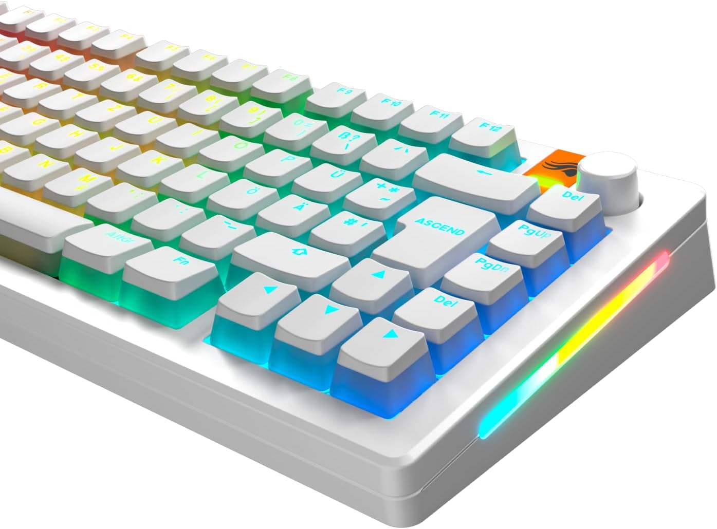 Detalle de Glorious Gaming GPBT Aura Keycaps 100% ⌨