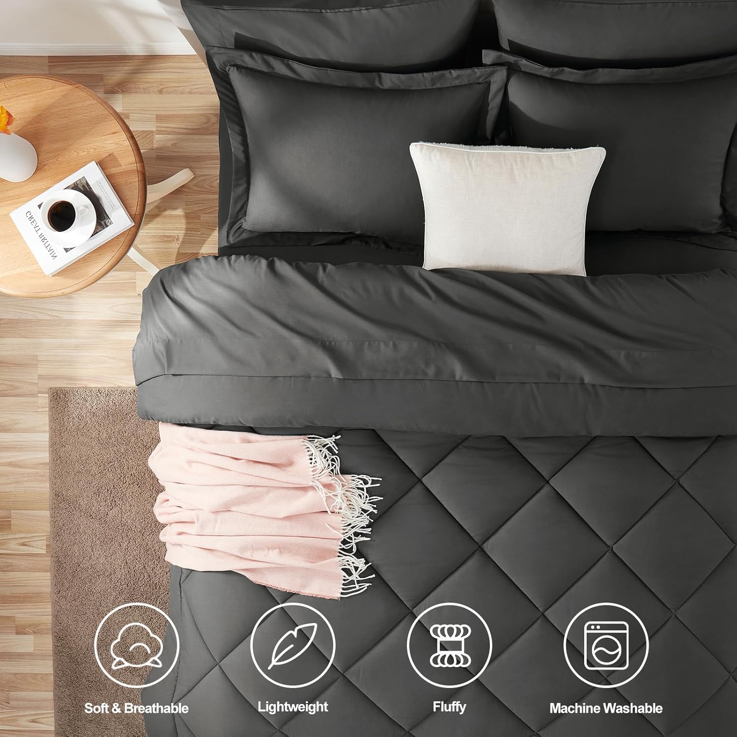 Thumbnail 1 de CozyLux King Comforter Set 7-Piece