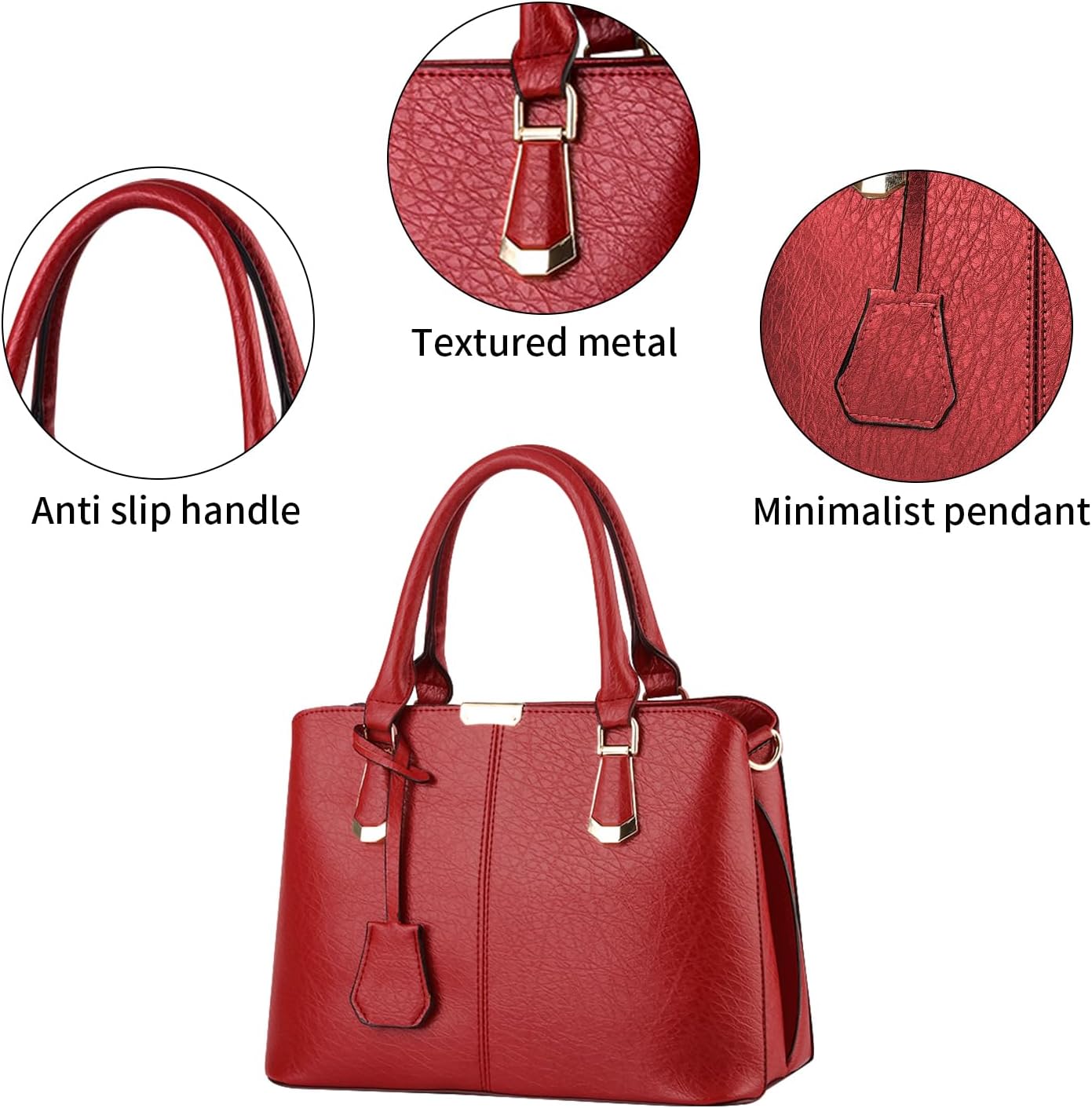 Thumbnail 6 de ACNCN Womens Satchel Handbag Tote Purse with Top Handle and Removable Shoulder Strap