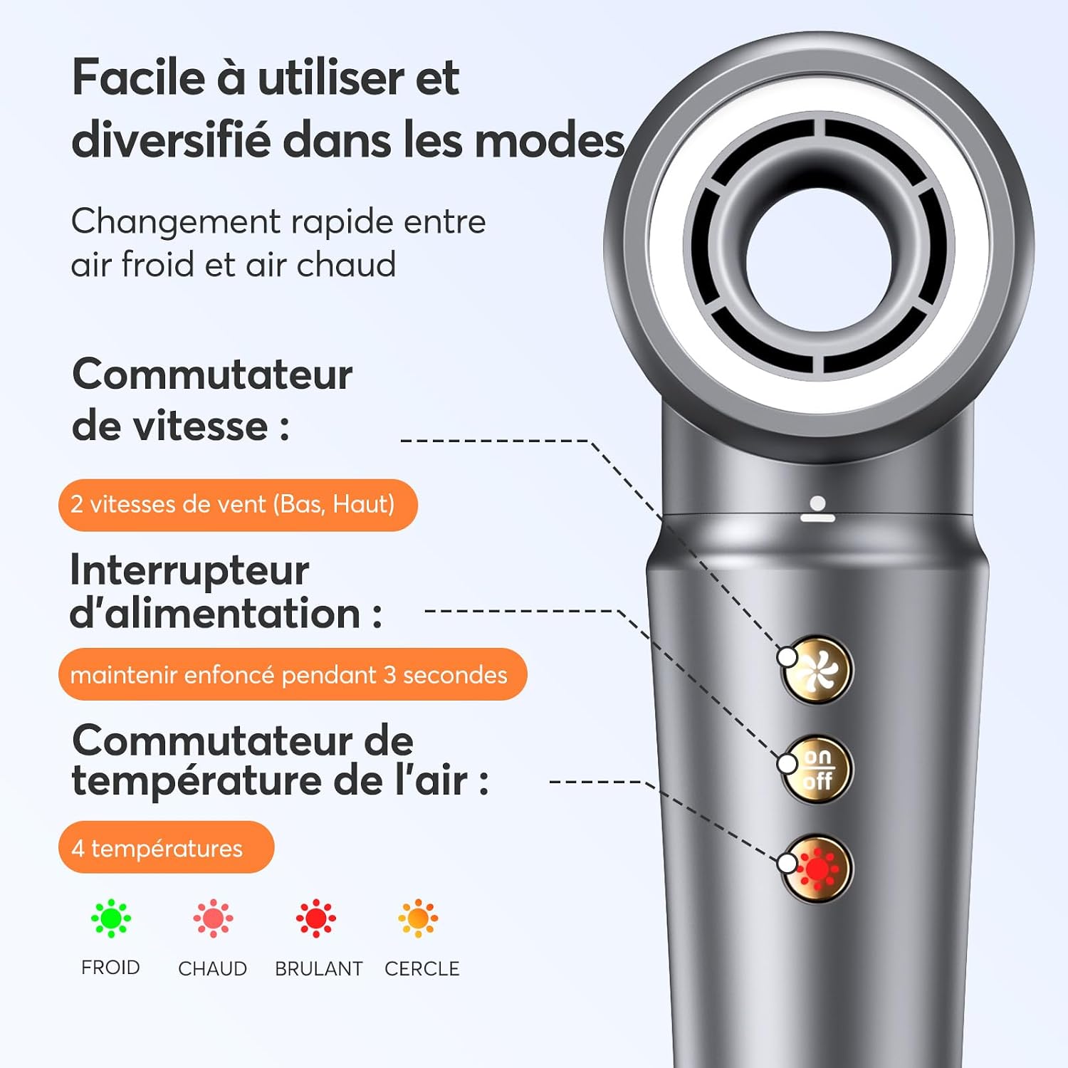 Thumbnail 5 de Bopcal Hair Styler 5 en 1 : sèche-cheveux pro, boucle automatique et lissage avec ions pour cheveux épanouis