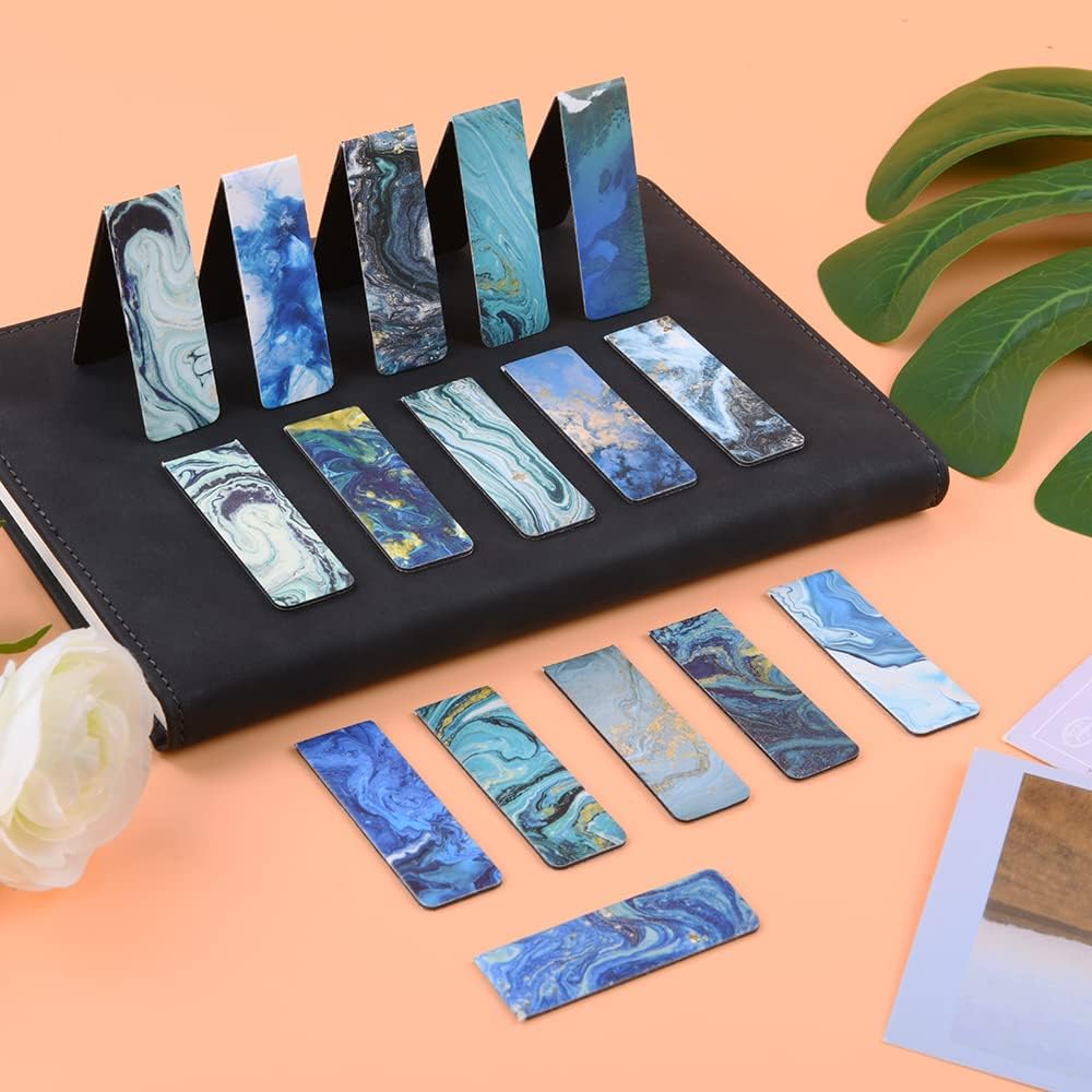 Thumbnail 4 de Vicloon magnetische bladwijzers, 30 stuks met oceaanmotieven, 6 x 2 cm