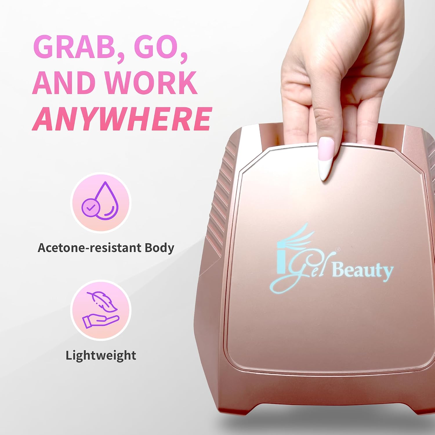 Thumbnail 4 de iGel Beauty Hybrid PRO 2.0: 48W Cordless UV/LED Nail Lamp with Smart Sensor for Pro-Level Manicures