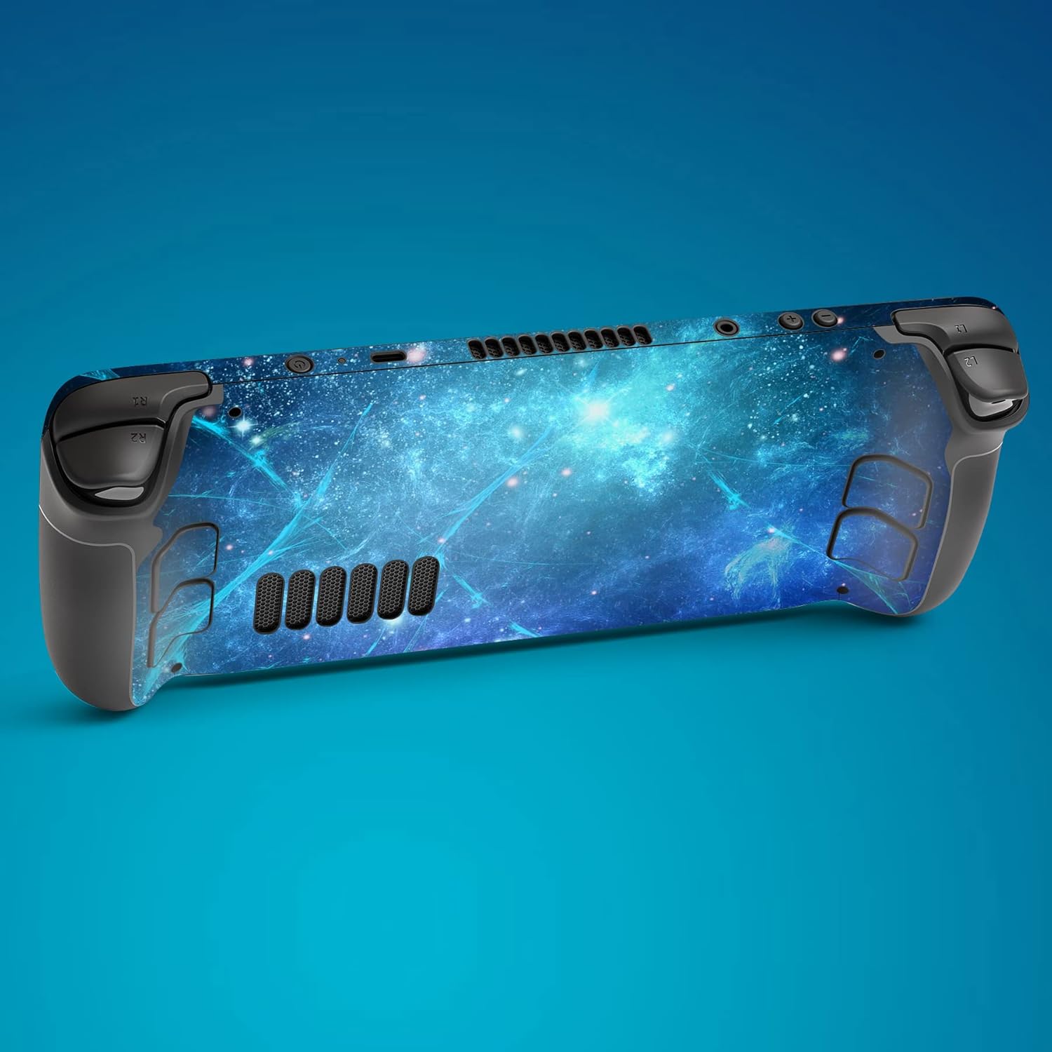 Detalle de PlayVital Full Set Skin for Steam Deck (LCD) / OLED — Blue Nebula