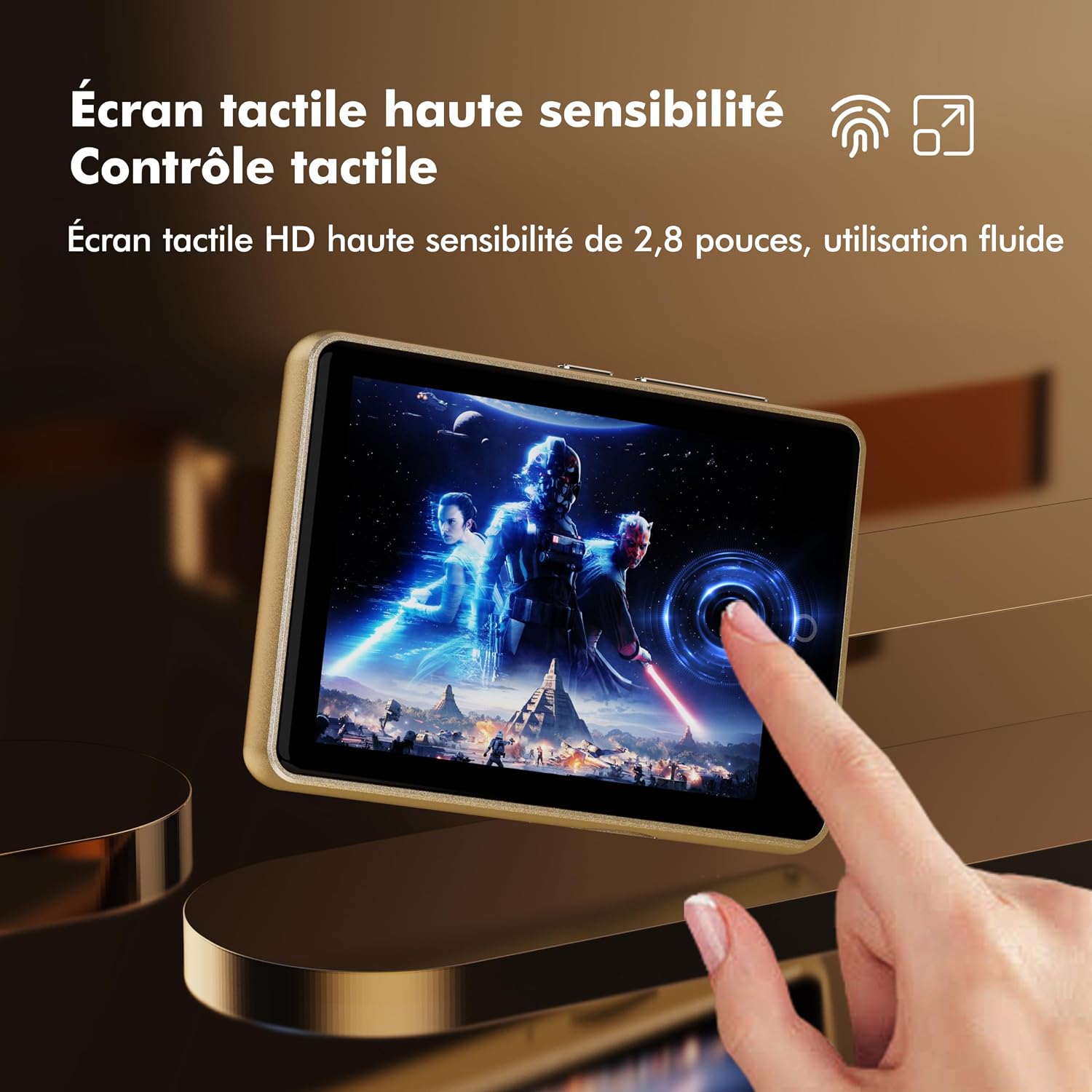 Detalle 1 de PINHUI M7-32-GL MP3-speler, 32 GB, Bluetooth 5.3 en 2,8-inch touchscreen