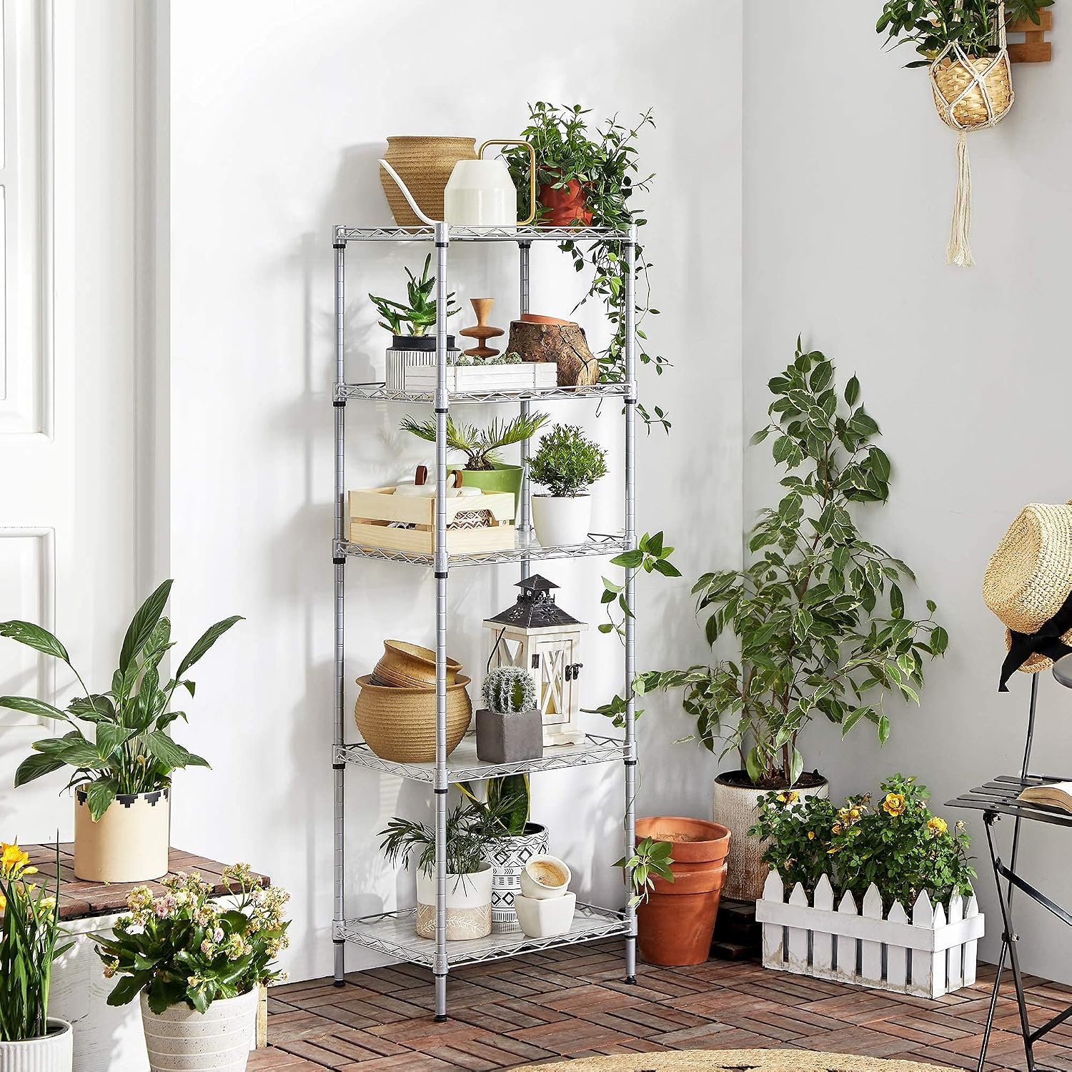 Thumbnail 2 de Songmics Kitchen Shelf 5-Tier Thin Storage