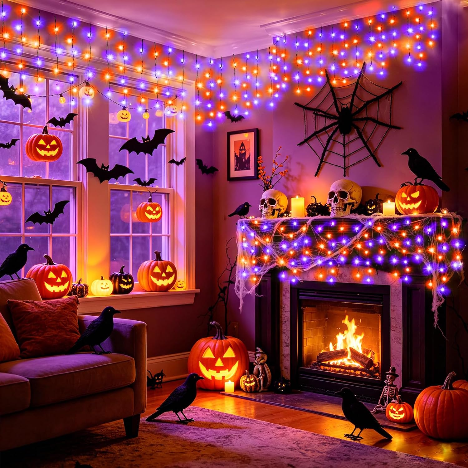 Detalle 2 de KNONEW Halloween String Lights, 33 ft