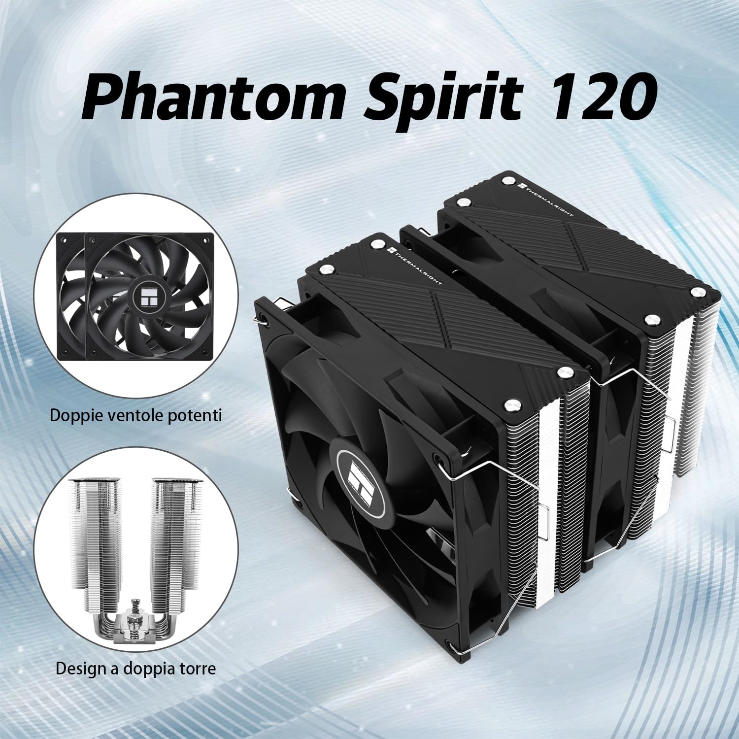 Detalle de TR Phantom Spirit 120 raffreddamento CPU