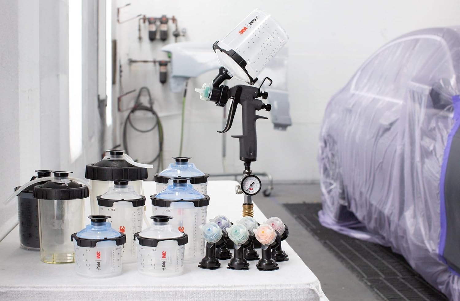 Thumbnail 6 de 3M Performance Spray Gun Starter Kit (26778) with PPS 2.0 Cup System and 15 Replaceable HVLP Heads