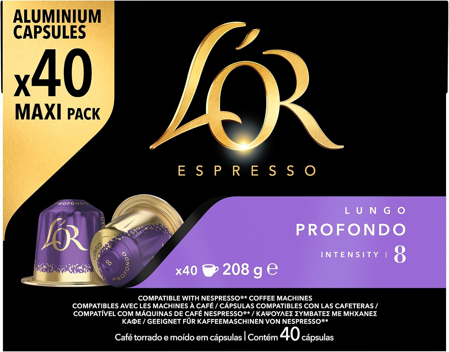 Thumbnail 1 de L'OR Espresso Lungo Profondo Coffee Pods x40 – Pack of 1