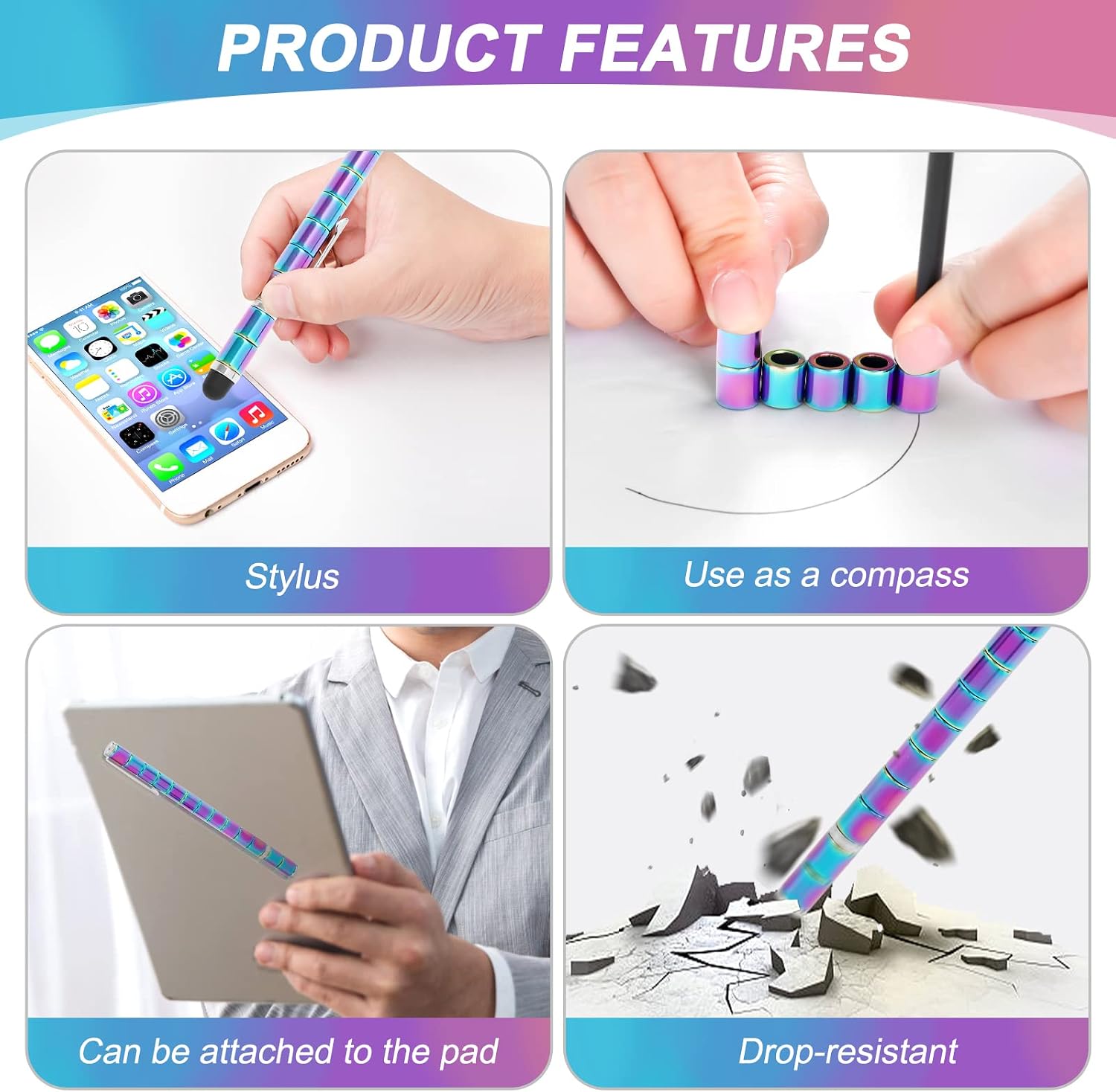 Thumbnail 5 de Fidget Gel Pens set 12 — sensory pen gift ✏