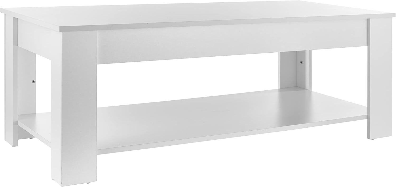 Detalle de Baroni Home Tavolino Da Salotto Moderno, Quadratato 55x55x45 cm con Ripiano Inferiore