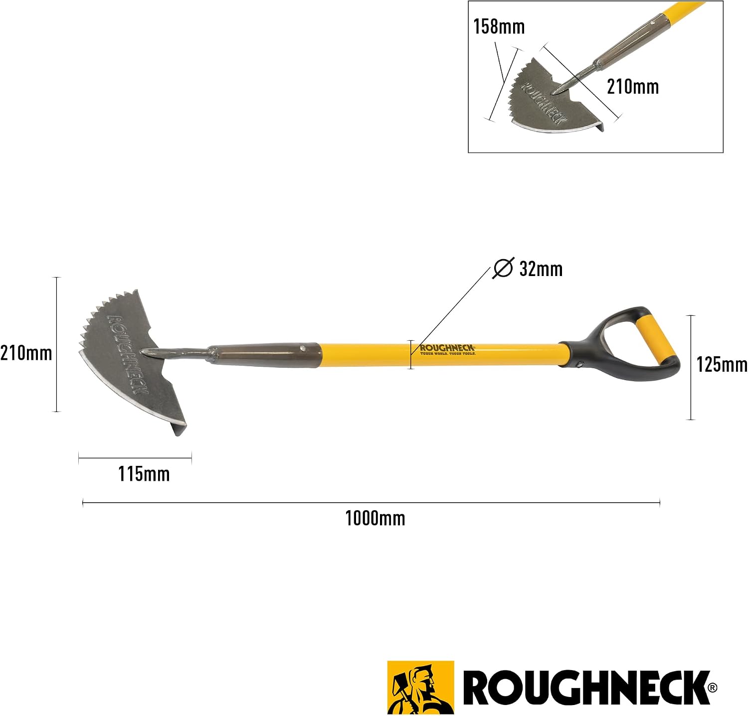 Thumbnail 1 de Roughneck® narzędzie do obrzeży trawnika 210 x 1000 mm, stal węglowa