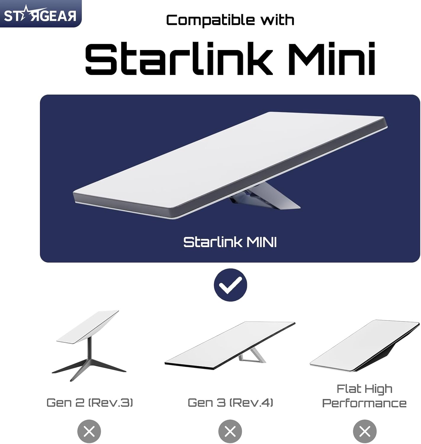 Detalle 2 de STARGEAR Starlink Mini Case – Liquid Silicone Protective Cover with Black Sticker