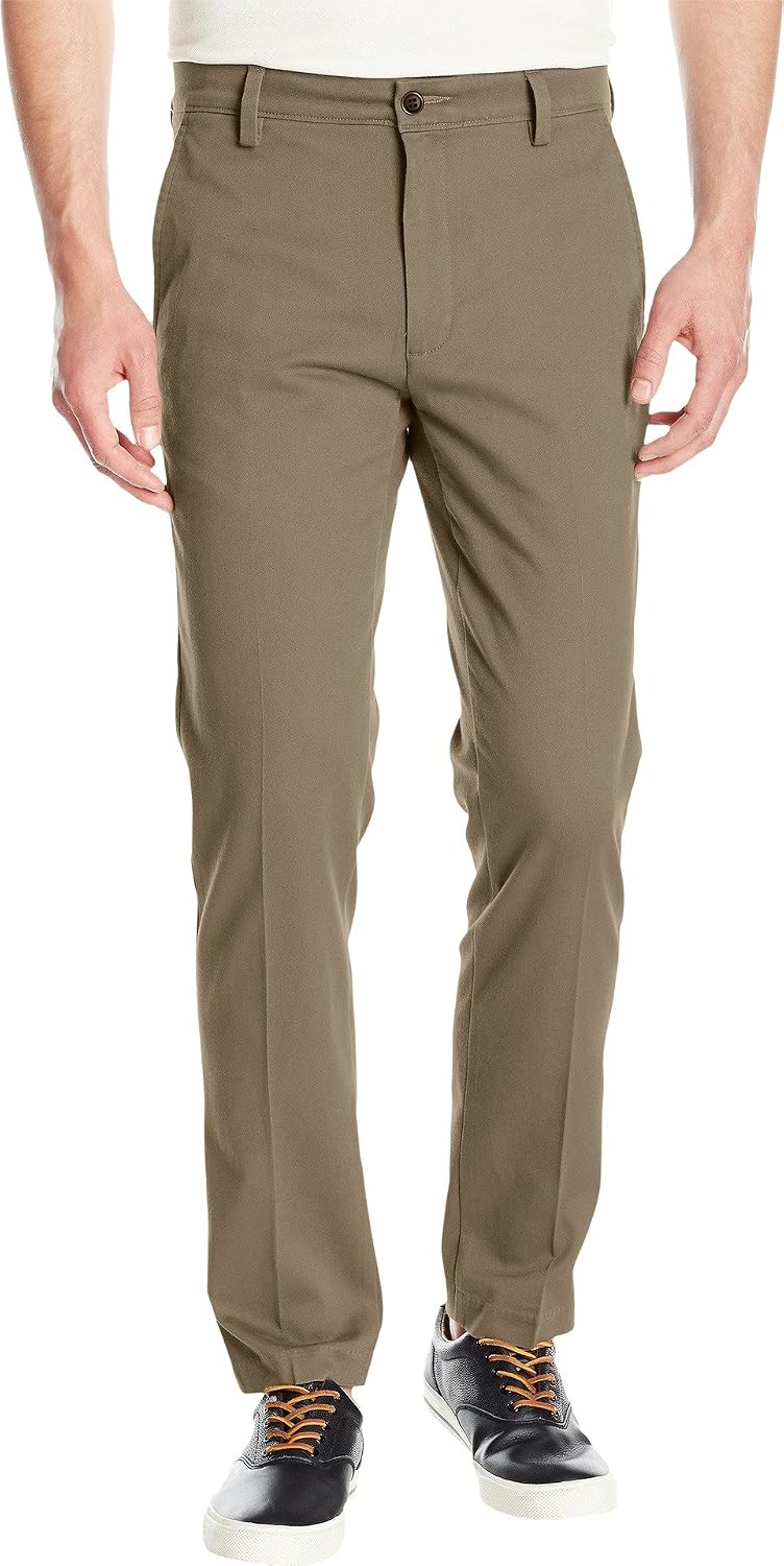 Detalle de Dockers Easy Khaki Slim Fit Trousers with Stretch, Wrinkle-Resistant Fabric