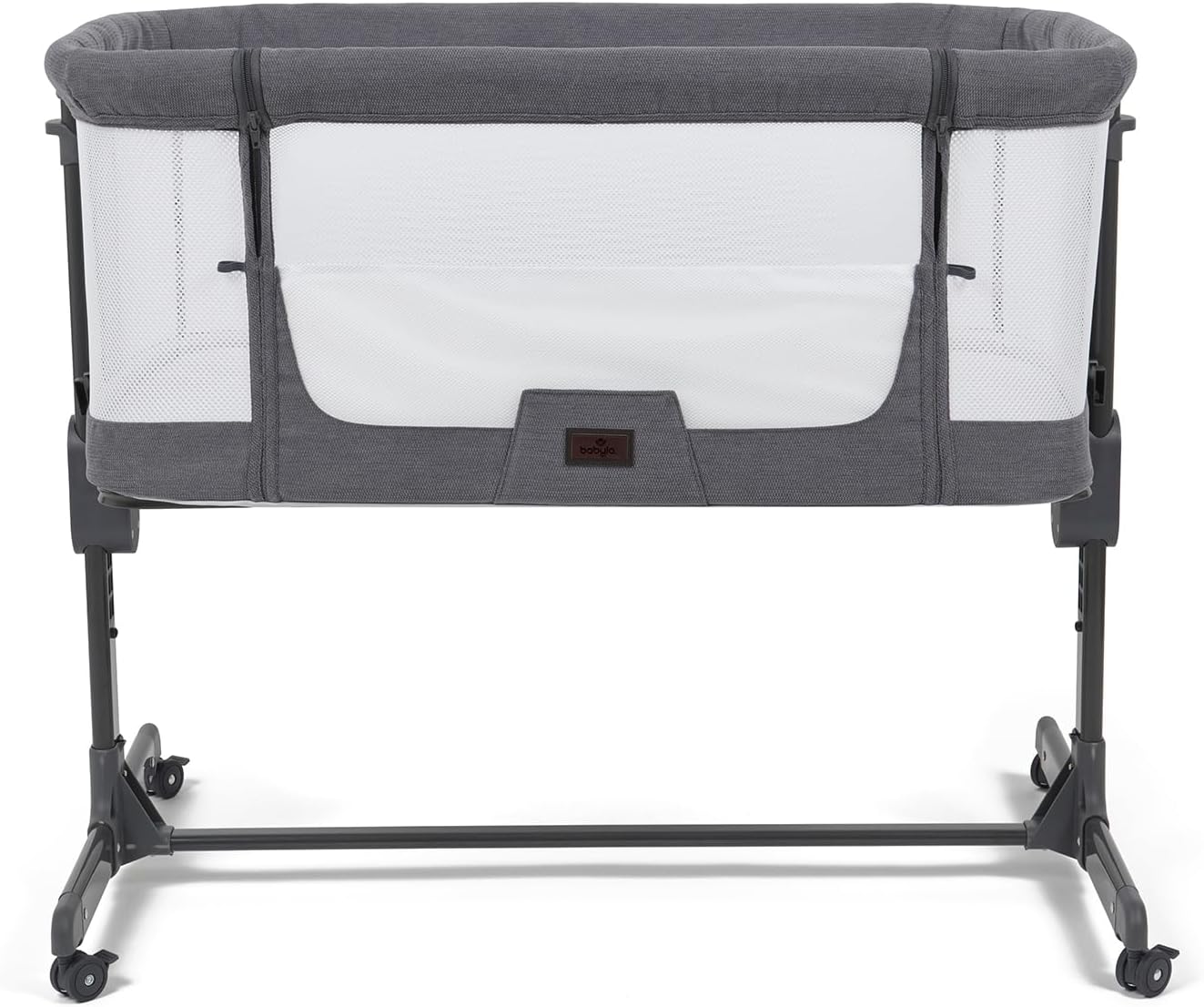 Detalle 2 de BABYLO Aurora 2-in-1 Co Sleeper, Bedside Crib & Standalone Cot with Mattress (Grey)