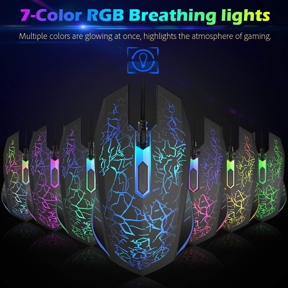 Detalle 2 de VersionTECH Gaming Mouse 3600 DPI, 6‑button ergonomic 🖱