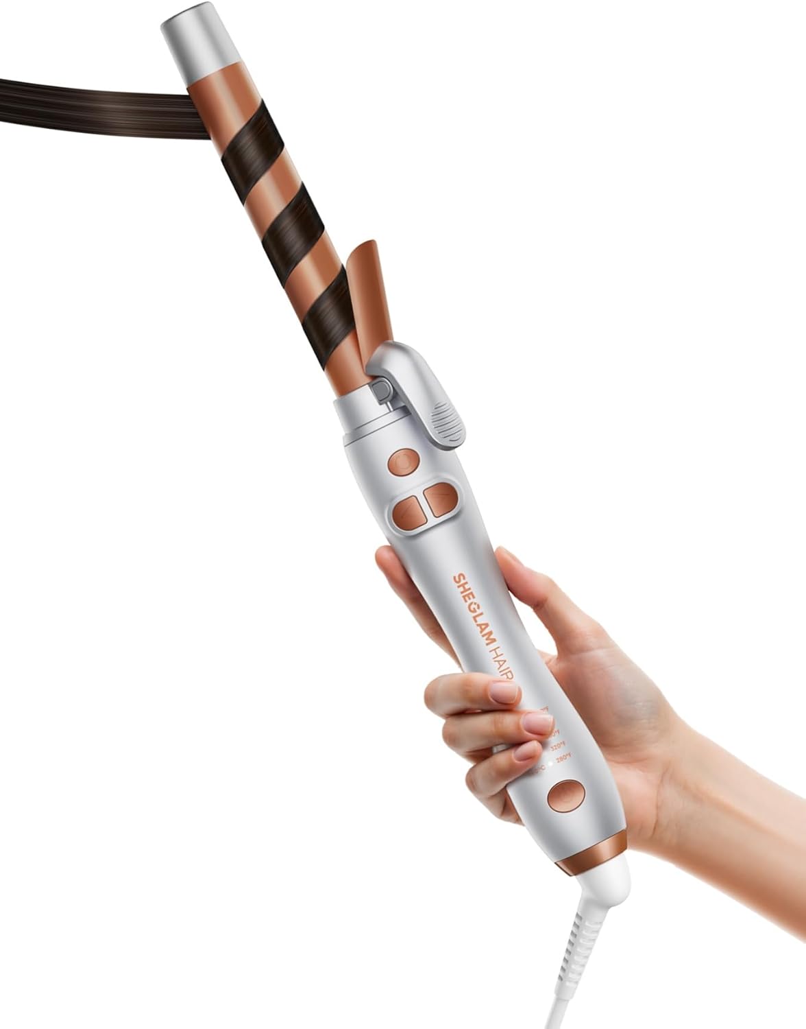 Detalle de SHEGLAM Curl Cycle 25mm automatic curling wand