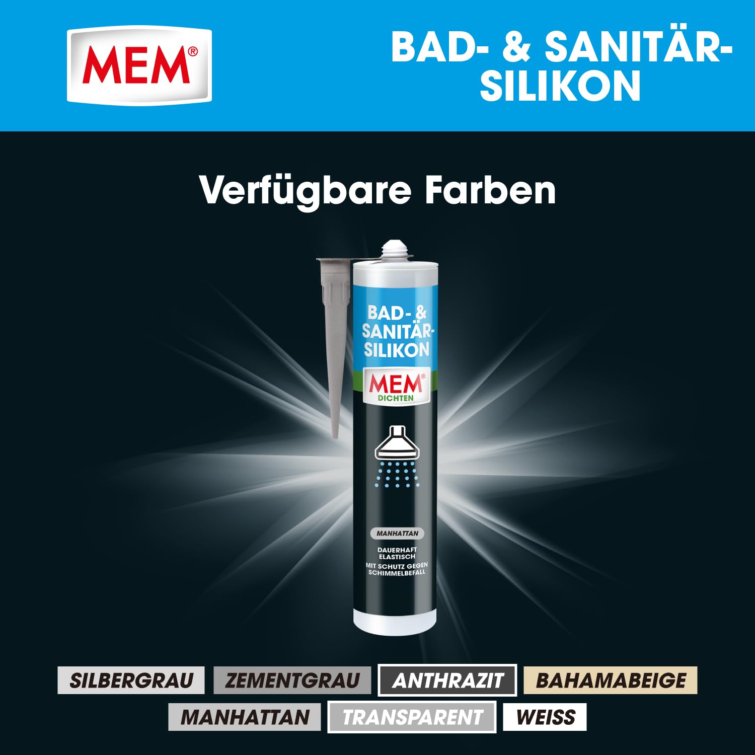 Thumbnail 6 de MEM 30618253 Silicone per bagno e sanitari Manhattan da 300 ml