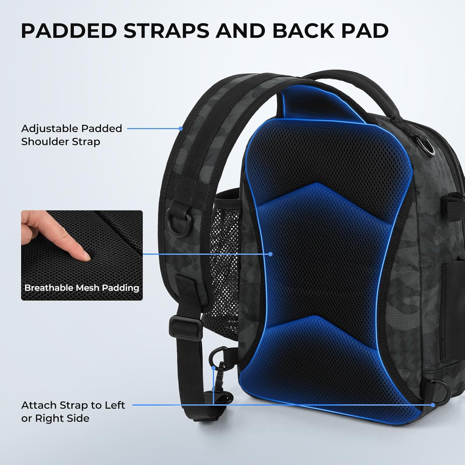 Thumbnail 5 de KastKing BaitSpace Fishing Sling Bag (Rod & Beverage Holder) for Tackle Storage