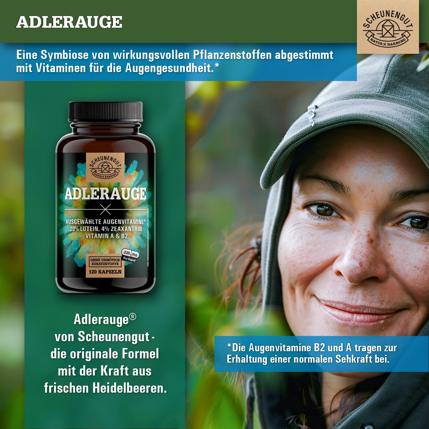 Detalle 2 de ADLERAUGE® Augenvitamine 120 Kapseln