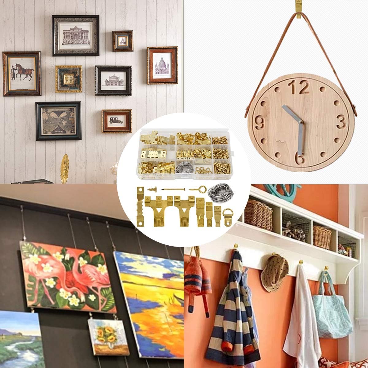 Thumbnail 4 de HAUSPROFI 282-piece picture hanger set