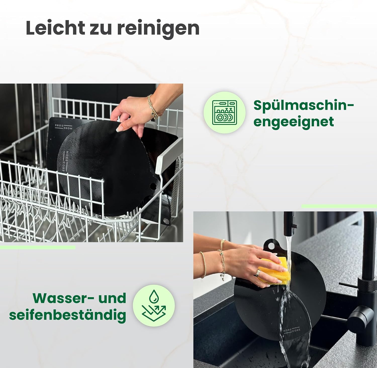 Thumbnail 6 de MoreCore Induktionskochfeldschutz – Herdabdeckplatten (4x 24 cm) für Induktionsfelder
