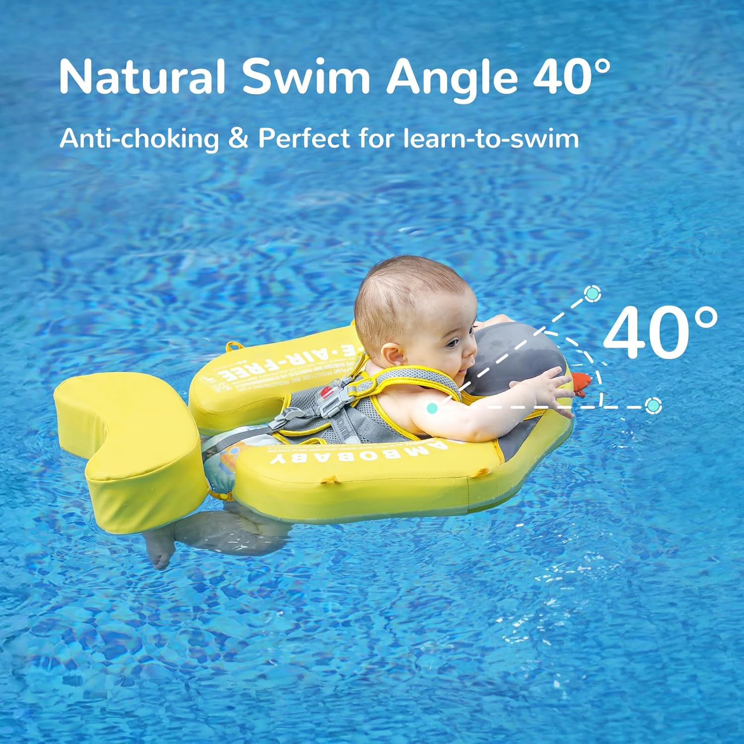 Detalle de HECCEI Bouée bébé non gonflable Premium pour l’apprentissage de la natation (3 à 24 mois)