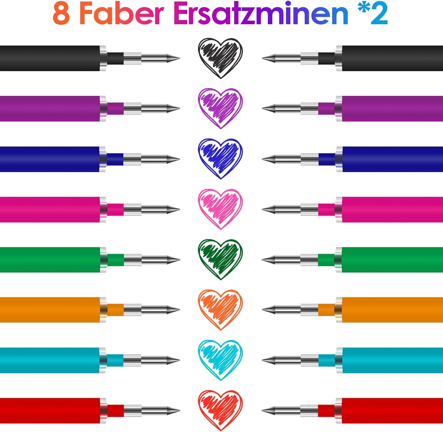 Thumbnail 1 de LVZONGXIN 16 Ersatzminen 0,7 mm 🖊️