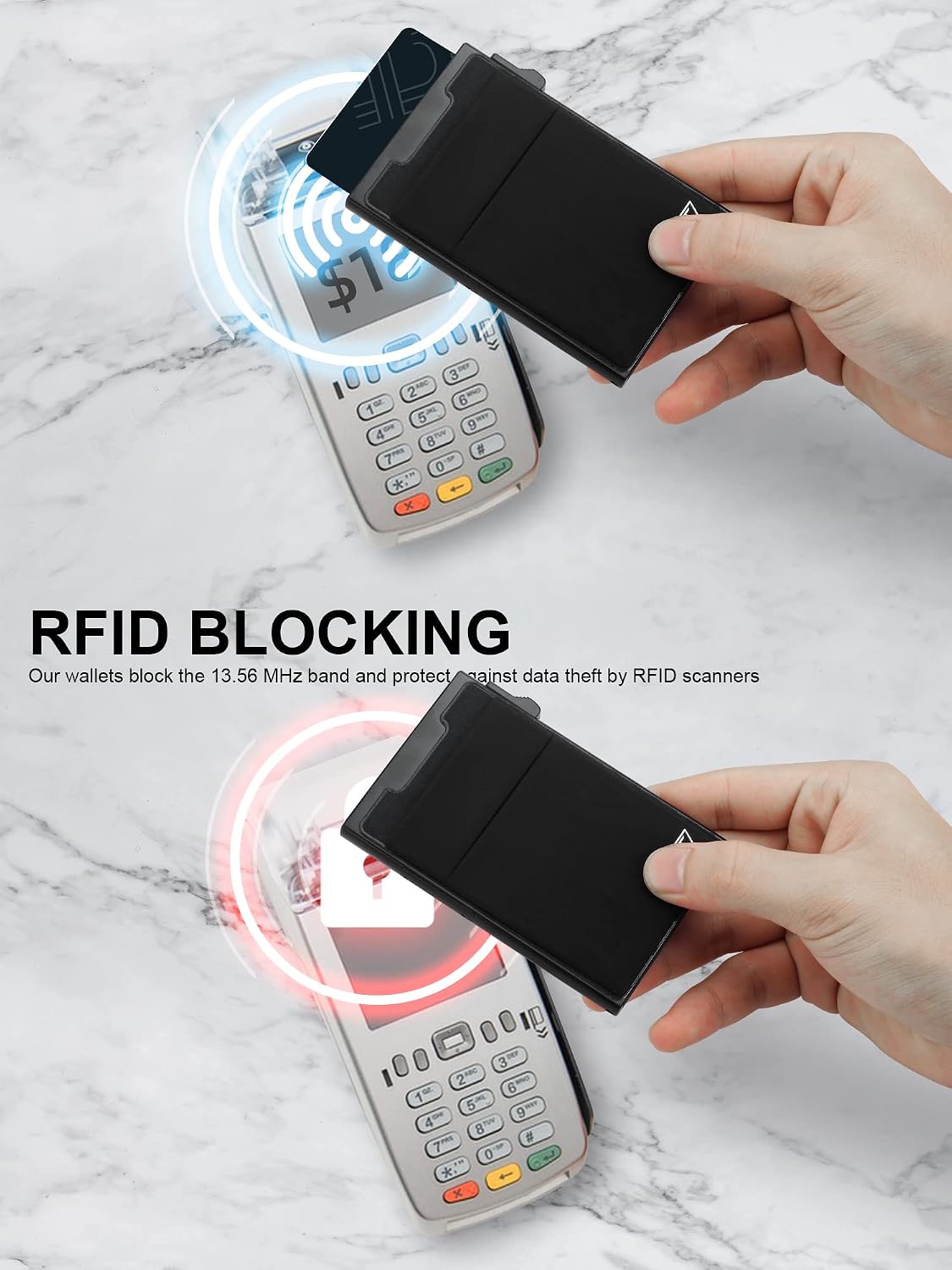 Detalle de TOYFID Minimalistische Brieftasche 6 Karten đź‘›