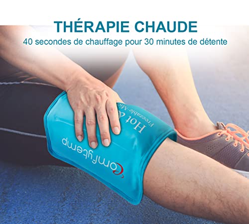 Thumbnail 2 de Comfytemp Poche de Glace Réutilisable 27x37cm avec Sangle – Thérapie Chaud/Froid pour Douleurs et Gonflements