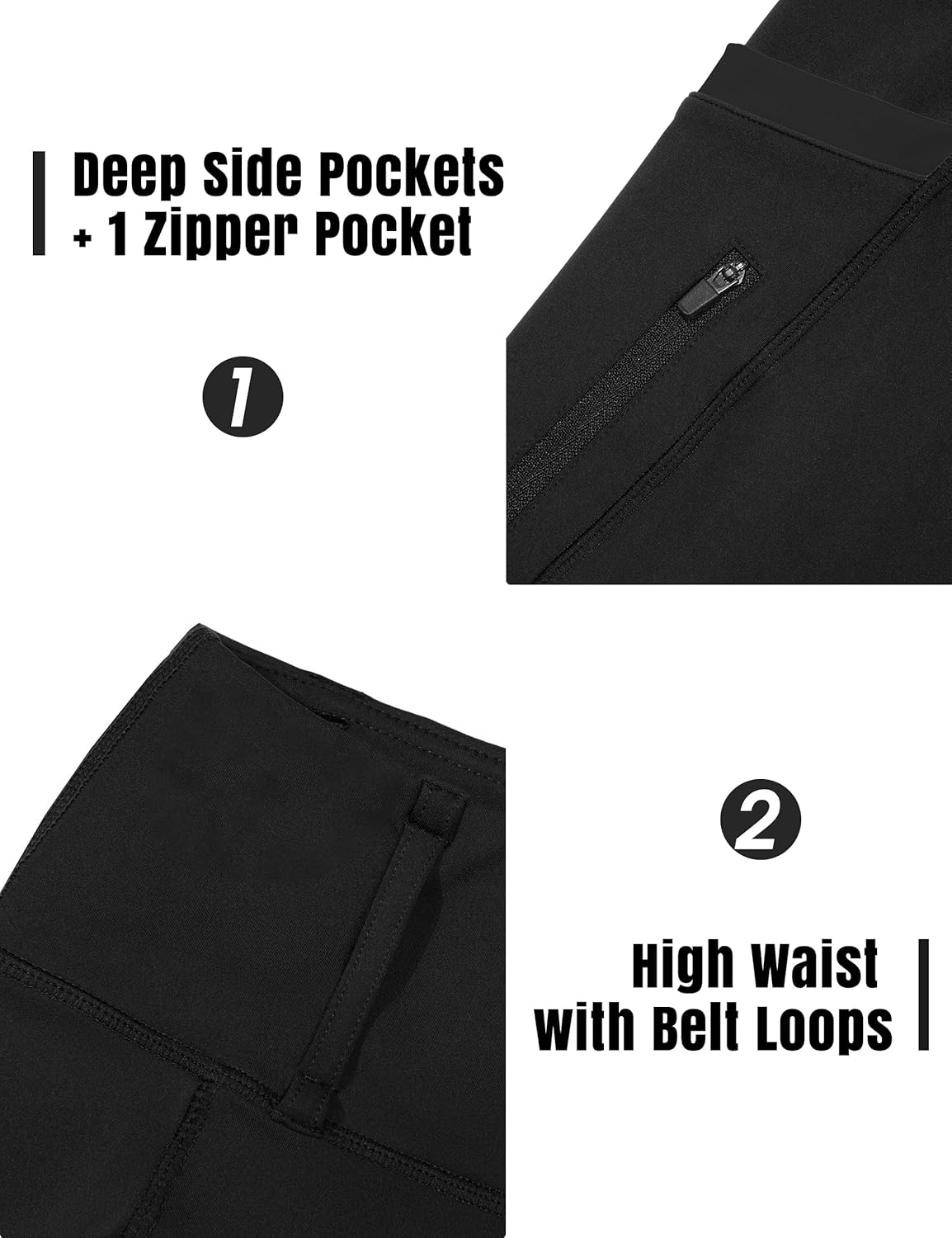 Thumbnail 3 de FitsT4 Sports Girls Full Seat Riding Pants (High Waist) with Zipper Pocket